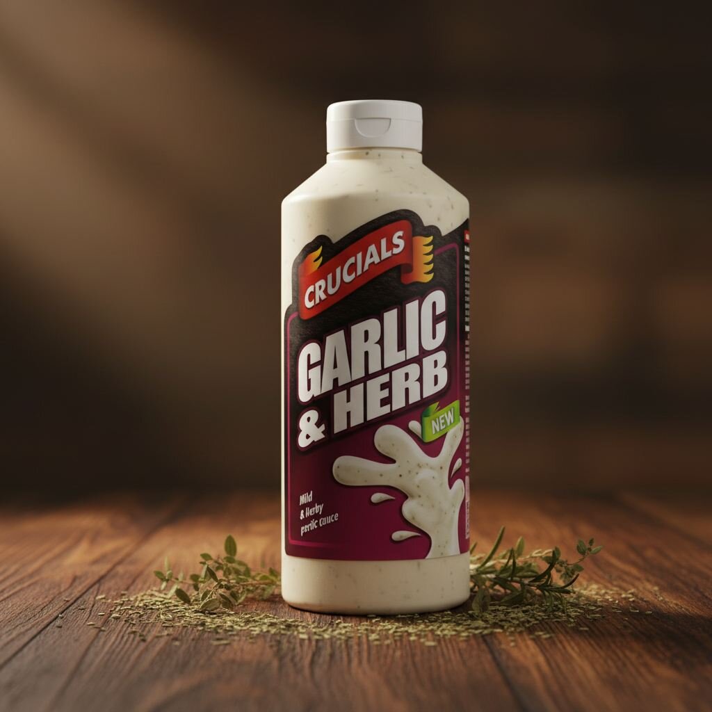 0a7e9ae0-e540-47a5-87b9-abde7ac23246 Crucials Garlic & Herb Sauce (500ml) - Image 1