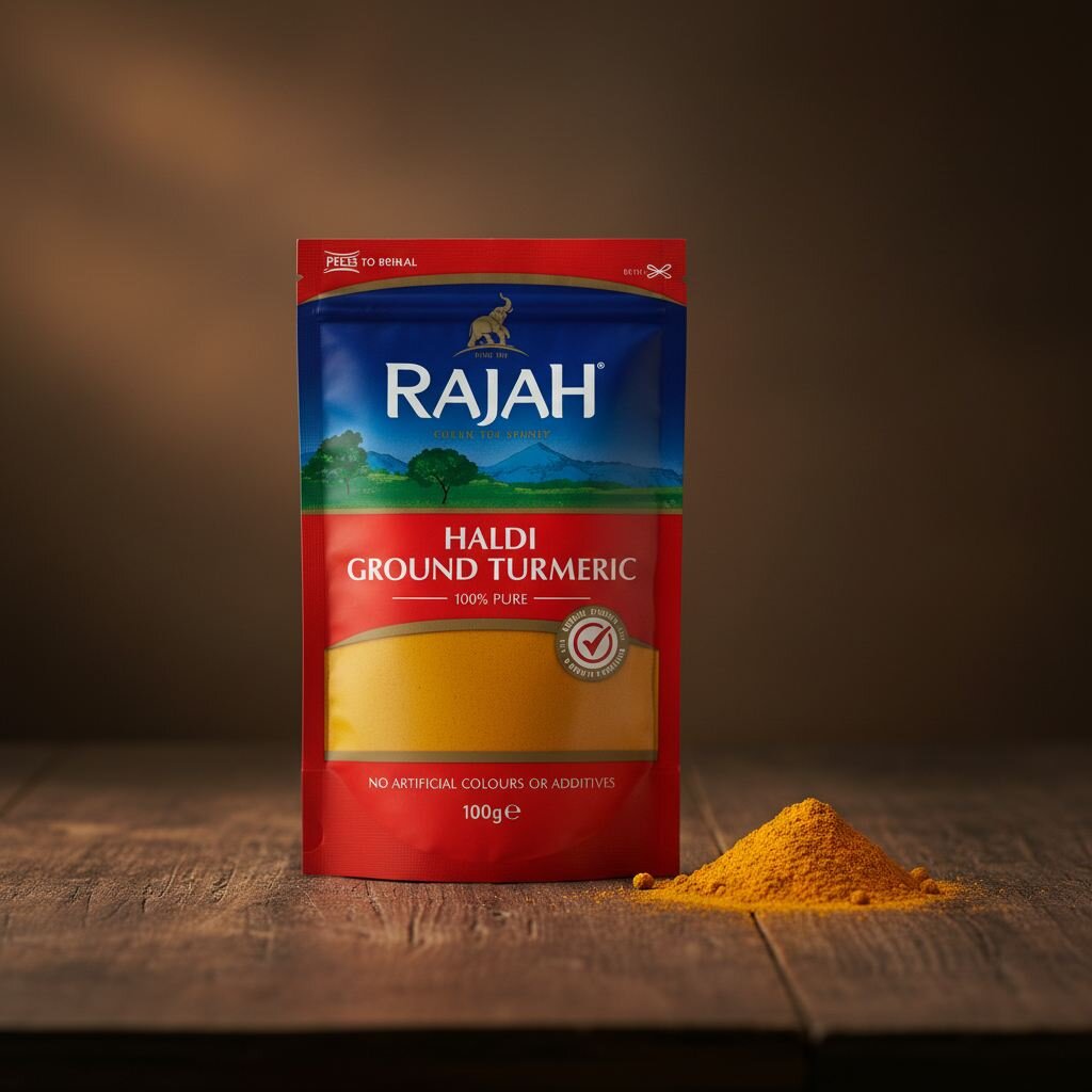 1c88b652-6ab4-48e7-9ed5-3200c3ff9a1f Rajah Ground Tumeric 100g - Image 1