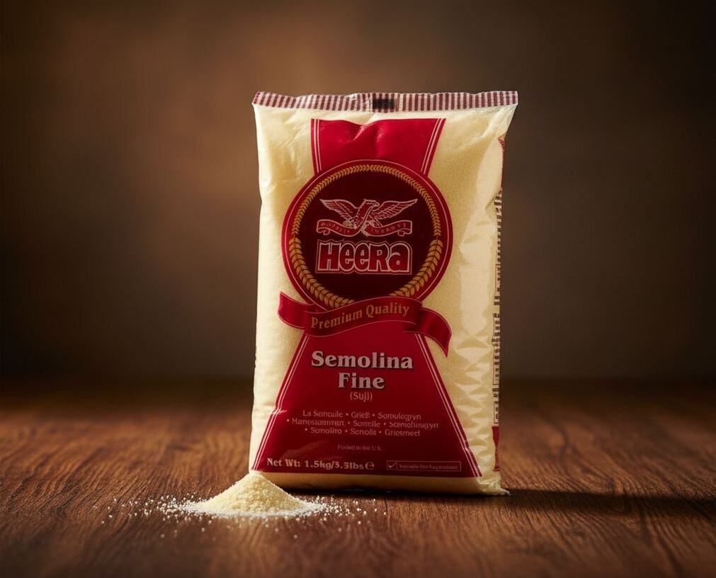 48ba7a6a-6886-4ac4-b831-7151f913d33a Heera Semolina Fine (suji) 375g - Image 1