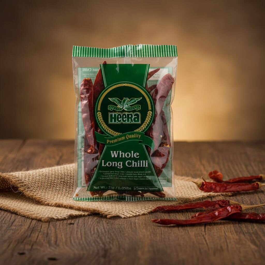 ef9135ad-046e-4474-968b-cba598621b7b Heera Whole Long Chilli 50g - Image 1
